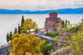 Sveti Jovan Kaneo Church on Lake Ohrid Royalty Free Stock Photo