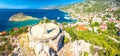 Sveti Juraj under Velebit mountain panoramic view Royalty Free Stock Photo