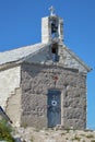 Sveti Jure Saint George church in Biokovo national park, Makarska, Croatia on June 19, 2019.