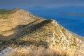 Sveti Nikola highest peak on the island of Hvar Royalty Free Stock Photo