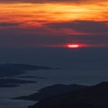 Sveti Nikola highest peak on the island of Hvar Royalty Free Stock Photo