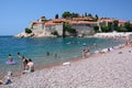 Sveti Stefan beach. Montenegro