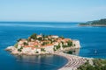 Sveti Stefan island, Budva, Montenegro Royalty Free Stock Photo