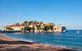 Sveti Stefan, Montenegro. Balkans, Adriatic sea, Europe. Royalty Free Stock Photo