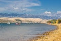 Svetioy duh beach on Pag island, Croatia Royalty Free Stock Photo