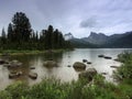 Svetloe Lake. Sayan Mountains Natural Park Ergaki. Russia Royalty Free Stock Photo