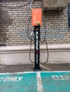 Svetlovodsk, Ukraine - 03.05.2021: Charging station for electric car in the city, editorial.