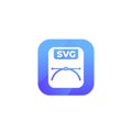 svg file icon, scalable vector graphics format