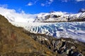 Svinafellsjokull Glacier, Skaftafell, Iceland. Royalty Free Stock Photo