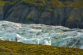 Svinafellsjokull glacier in Vatnajokull National Park Royalty Free Stock Photo