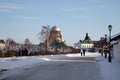 Sviyazhsk. Ioanno-Predtechensky Women`s Monastery. Trinity Church and the Cathedral of Our Lady of Joy of All Who Sorrow Royalty Free Stock Photo