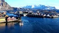 Svolvaer Fishing Port in the Lofoten Islands, Norway. Royalty Free Stock Photo