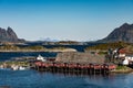 Svolvaer Harbour, Lofoten Islands, Norway in spring Royalty Free Stock Photo