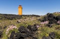 Svortuloft Lighthouse with flowers