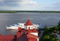 Svyato-Bogorodicky monastery and Volga river, Russia