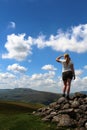 SW across Mallerstang from Tailbridge Hill Cumbria Royalty Free Stock Photo