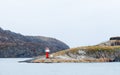 SW Point Lighthouse in Bodo Harbour, Norway Royalty Free Stock Photo