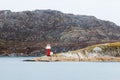 SW Point Lighthouse in Bodo Harbour, Norway Royalty Free Stock Photo