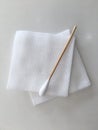 Swab and gauze for medical wound dressing