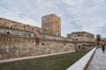 Swabian castle or Castello Svevo, a medieval landmark of Apulia. Bari, Italy Royalty Free Stock Photo