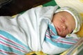 Swaddled Newborn Boy