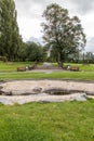 Swadlincote Park Derbyshire water and stone feature.