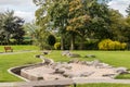 Swadlincote Park Derbyshire water and stone feature.