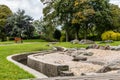 Swadlincote Park Derbyshire water and stone feature.