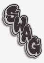 Swag Label Sign Logo Hand Drawn Lettering Type Design Graffiti Throw Up Style Vector Graphic Royalty Free Stock Photo