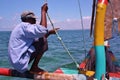 Swahili sailor. Kenya. Royalty Free Stock Photo