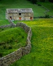 The old barns in Swaledale Royalty Free Stock Photo