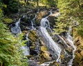 Swallow Falls near the village of Betws-y-Coed. Royalty Free Stock Photo