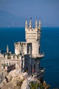 Swallow nest castle in Crimea, Ukraine Royalty Free Stock Photo
