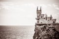 Swallow`s Nest. Castle on a rock. Yalta. Gaspra. Crimea.