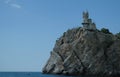 Swallow's Nest is a decorative castle the monument of architecture and history Royalty Free Stock Photo