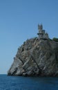 Swallow's Nest is a decorative castle the monument of architecture and history Royalty Free Stock Photo