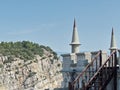 Swallow`s Nest - Gothic castle on a sea cliff, the emblem of the southern coast of Crimea. Located on a steep 40-meter Aurora rock