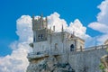 Swallow`s Nest Lastochkino Gnezdo castle in Gaspra, south Crimea