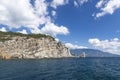 Swallow's nest rock. Stone Eagle. Ukraine. Gaspra. South shore o Royalty Free Stock Photo