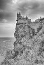 Swallow's nest, scenic castle over the Black Sea, Yalta, Crimea