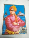 Swami Vivekananda the spiritual man of india Royalty Free Stock Photo