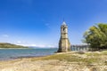 swamped church of San Roque near Villanueva de las Rozas, Cantabria, Spain Royalty Free Stock Photo