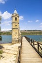 swamped church of San Roque near Villanueva de las Rozas, Cantabria, Spain