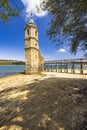 swamped church of San Roque near Villanueva de las Rozas, Cantabria, Spain