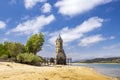 swamped church of San Roque near Villanueva de las Rozas, Cantabria, Spain