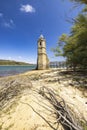 swamped church of San Roque near Villanueva de las Rozas, Cantabria, Spain