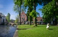 Swan at the Beguinage, Bruges, Belgium Royalty Free Stock Photo