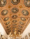 Swan ceiling in the PalÃÂ¡cio Nacional de Sintra, in the hills above Lisbon, Portugal