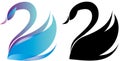 Swan logo Royalty Free Stock Photo