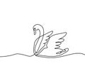 Swan logo Royalty Free Stock Photo